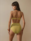 SARAH Textured High Waist Bikini Set