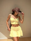 LUNA 3-Piece Bikini Set with Skirt