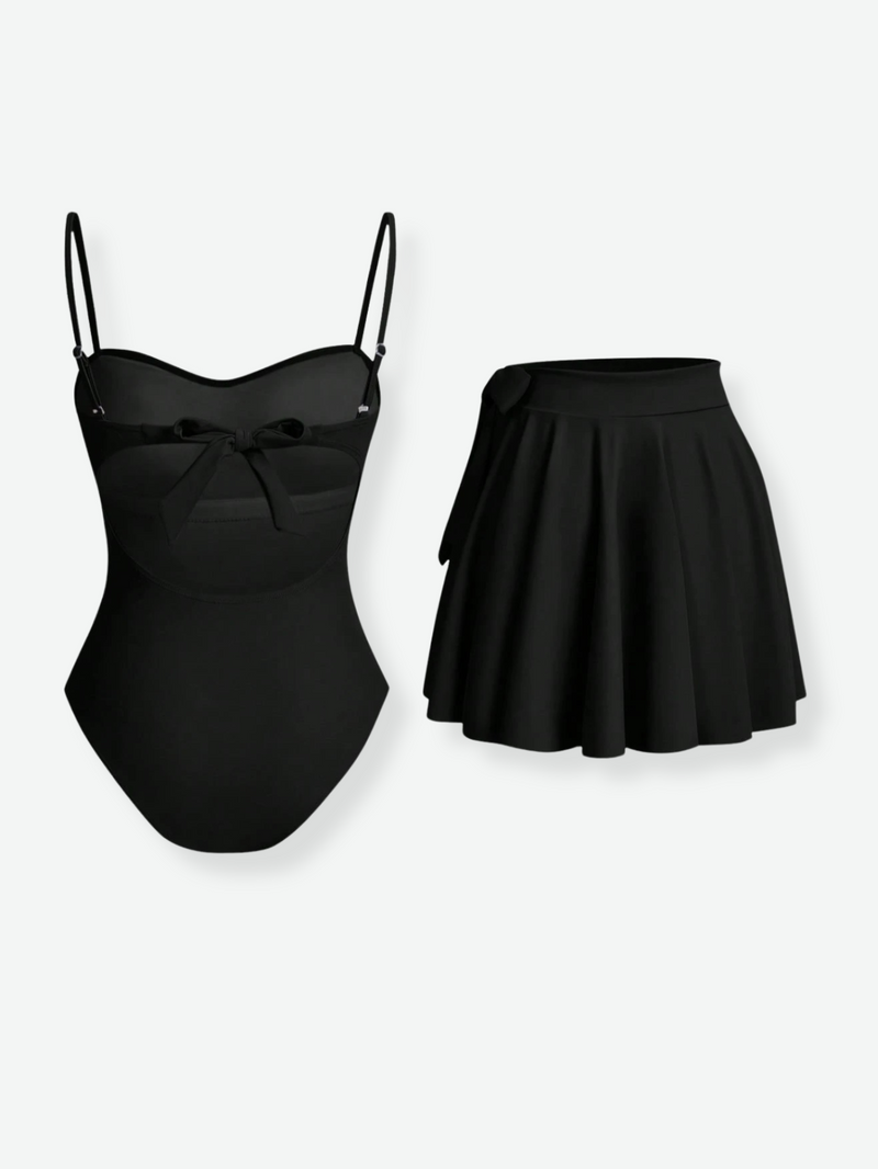 ISABEL One Piece with Skirt Swimsuit Set