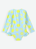 LISA Kids Lemon Print One Piece Swimsuit