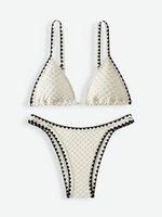 ANDY Textured Triangle Bikini Set