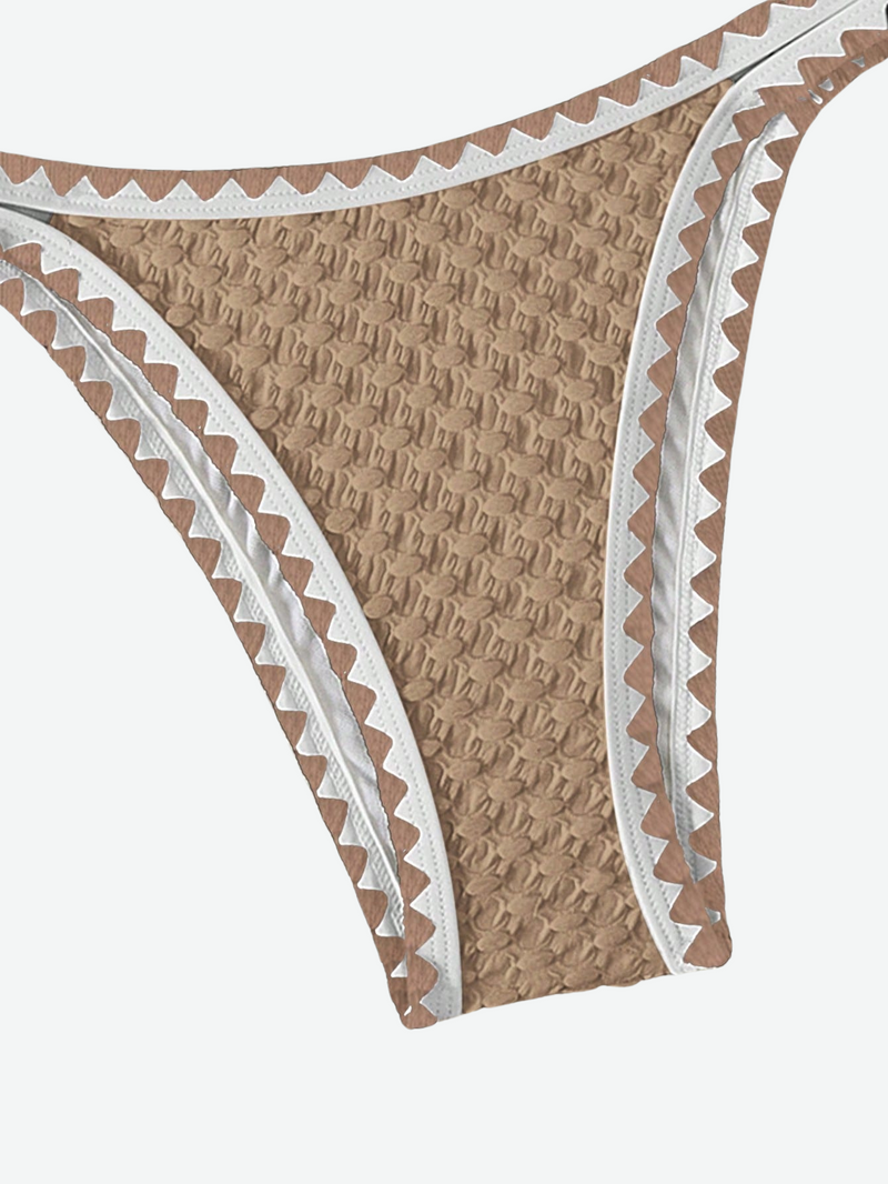 ANDY Textured Triangle Bikini Set