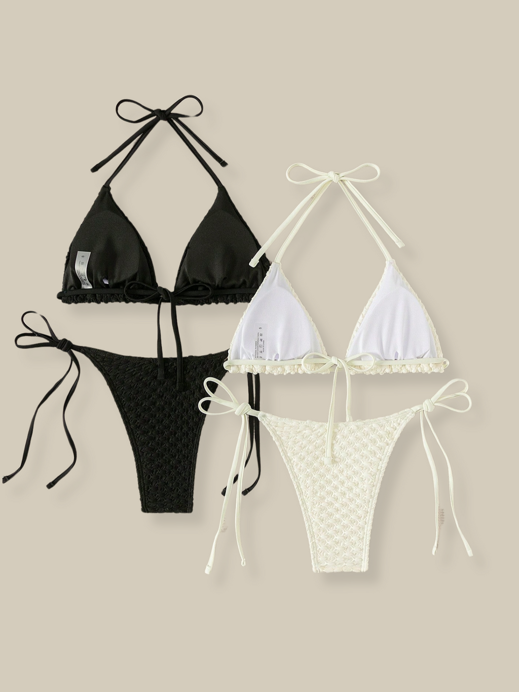 [In Stock] MONICA 4-Piece Bikini Sets (S)