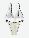 ANDY Textured Triangle Bikini Set