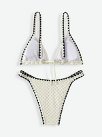 ANDY Textured Triangle Bikini Set