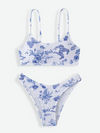 CHLOE Toile De Jouy Print Bikini Set