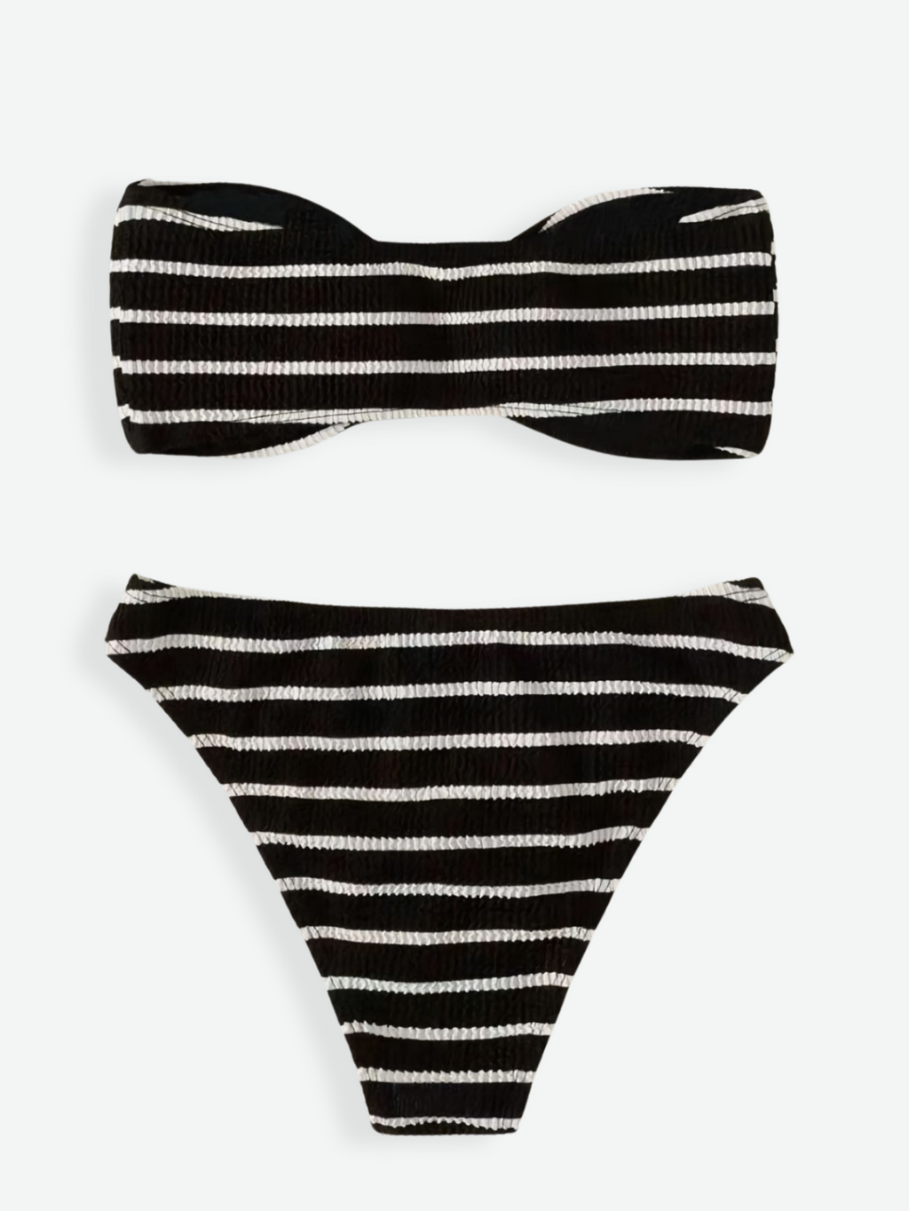 [In Stock] ROYCE Striped Crinkle Bikini Set (XS)