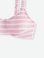 DAISY Striped Bikini Top