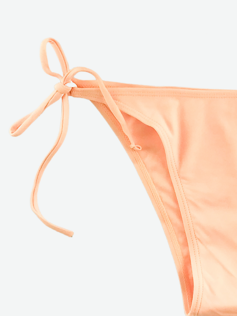 [In Stock] PEACH Triangle Halter Bikini Set (XL)